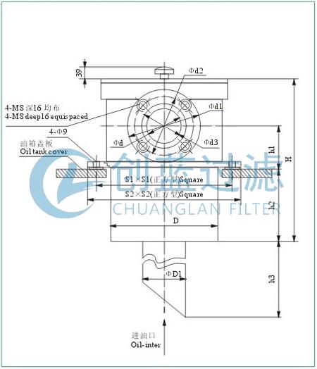 NJU-25*180L,NJU系列吸油过滤器(图3)